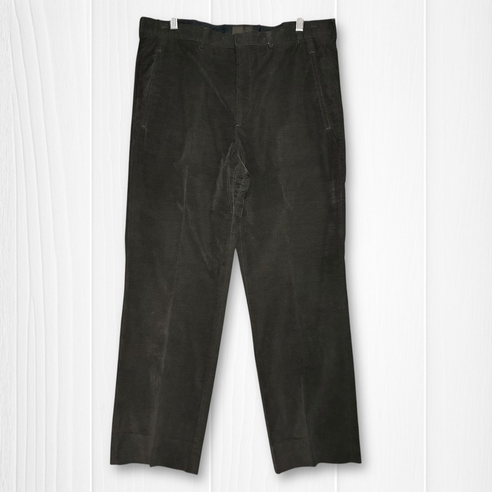 PRADA Men's Corduroy Velvet Dress‎ Pants Tailored IT50 US40 Brown Made in Italy